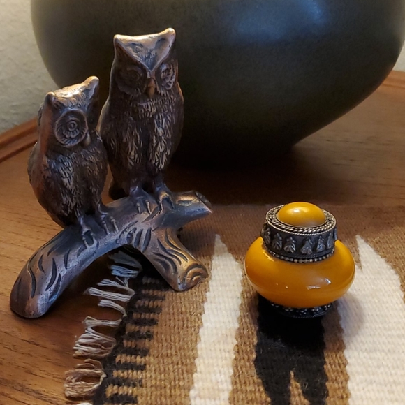 Small vintage boho jewelry / trinket holder - Picture 4 of 4